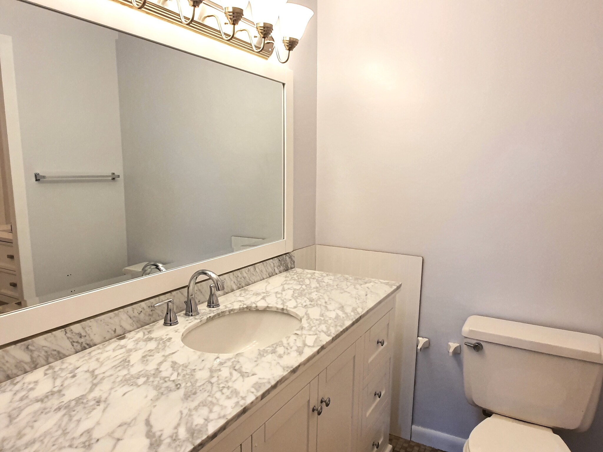 Bathroom with Marble counter - 20333 Detroit Rd