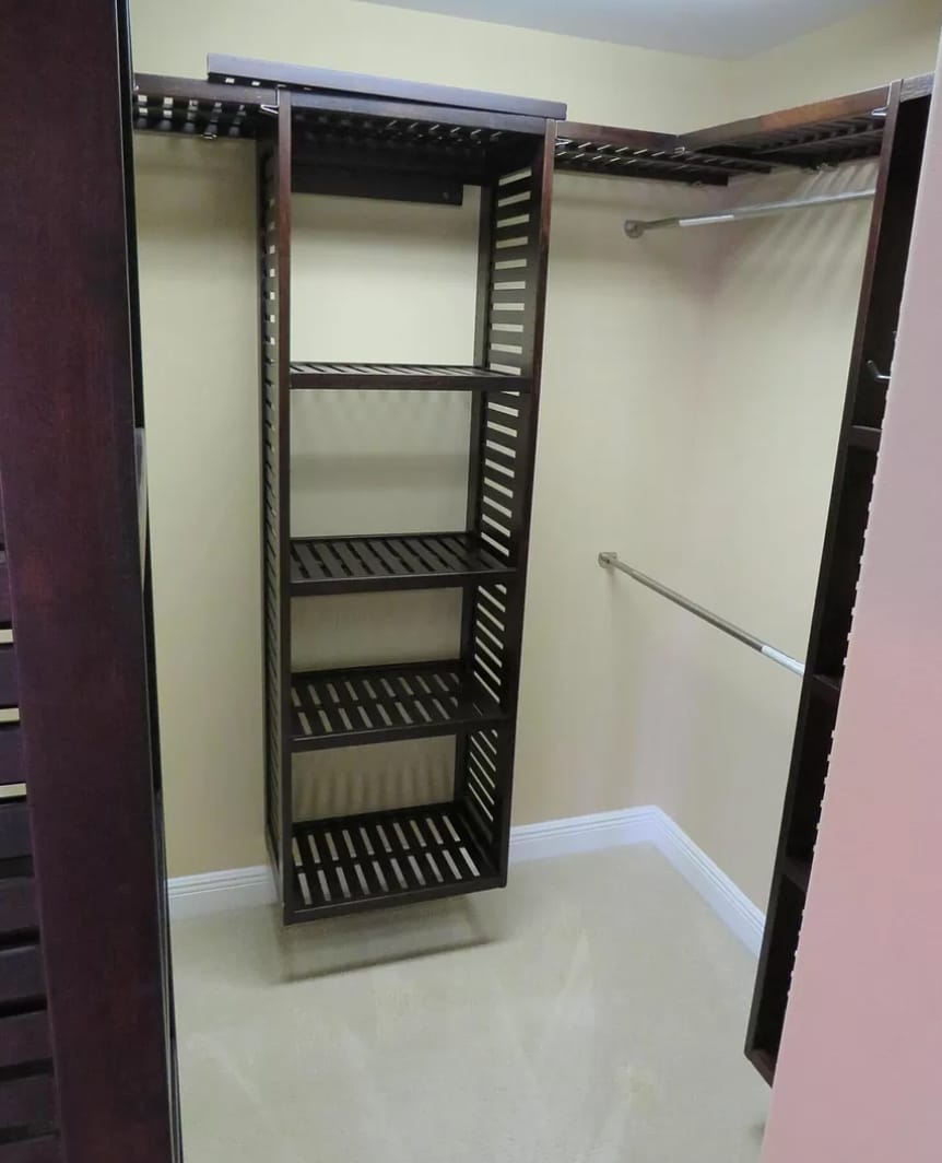 Custom walk in closet in master bedroom - 378 Miranda Ct