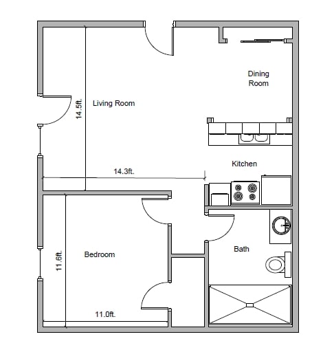1BR/1BA - The Village of Hillside Harbor