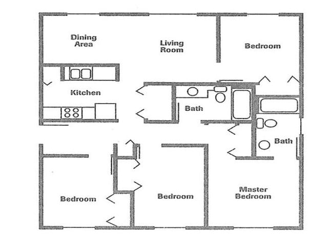 4BR/2BA - Cedar Ridge