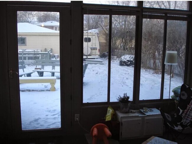 View from Sun porch in the winter - 9112 Forestview Rd