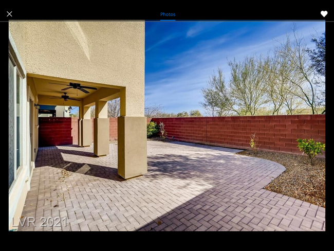 Yard with Covered porch and fans - 10623 Agate Knoll Ln