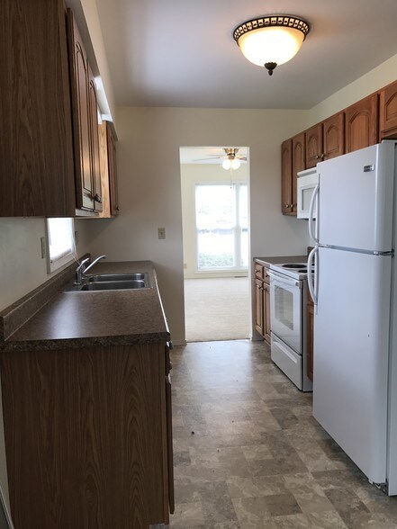 Kitchen from dining area - 733 Rockwell Ave