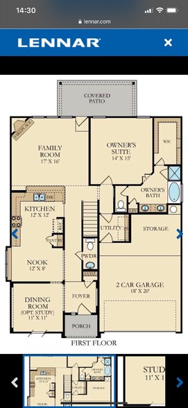 First Floor Plan - 5027 Italica Rd