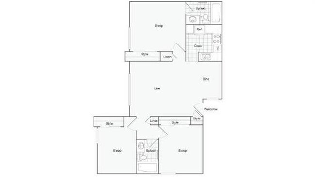 Floorplan - Alturas Paso Robles Apartment Homes