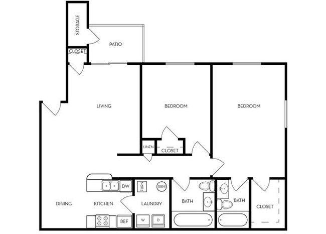 Floorplan - Creekview Apartments