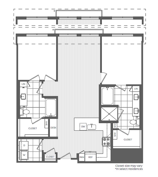 2bd / 2ba - The Overlook at Walnut Creek