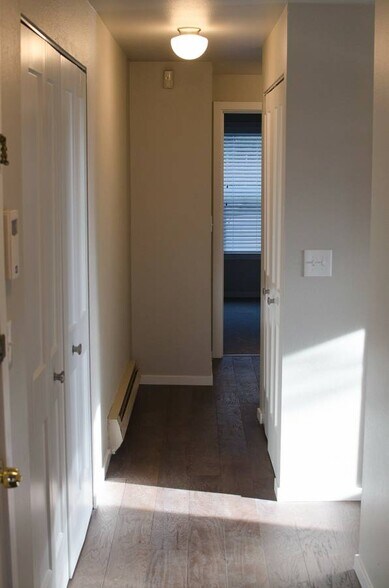 Hallway-laundry in the closet on the left - 1506 10th Avenue West