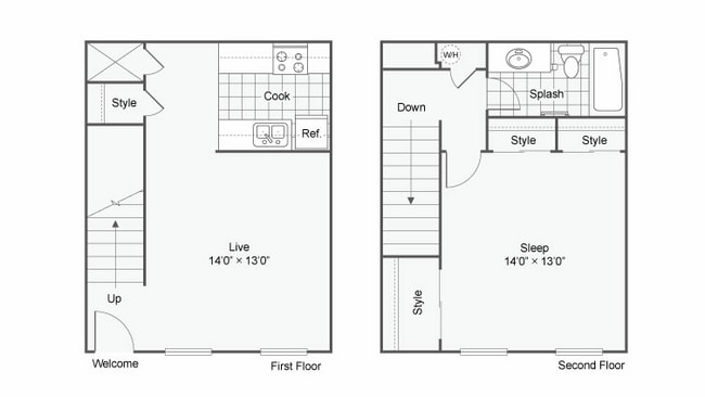 1-bed-1-bath-townhome-cohen-769-sqft - The Vibe