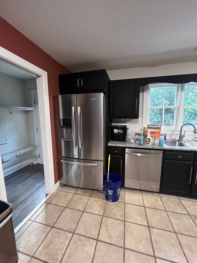 Kitchen- Laundry Room to left - 160 N Peace Haven Rd