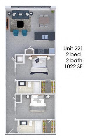 Floorplan - Fording Flats - All Utilities Included