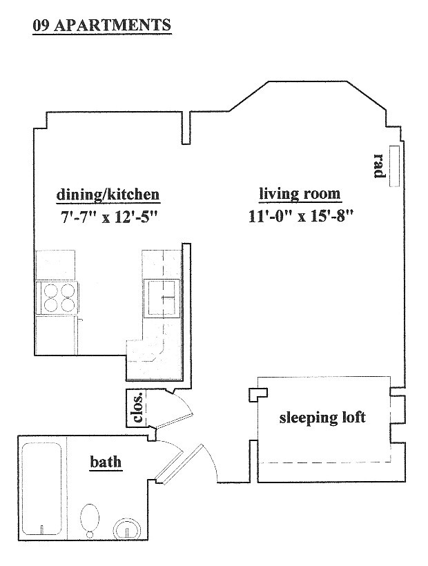 Floorplan - Hyde Park Apartments LLC.