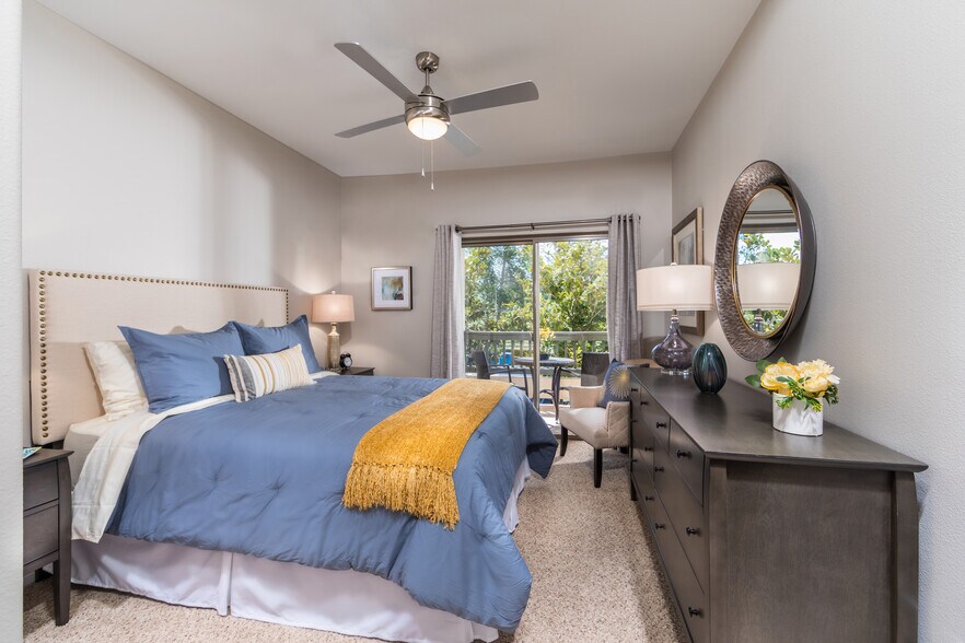 Spacious Model Bedroom - Overture Rancho Santa Margarita 55+ Senior Housing Apartment Homes