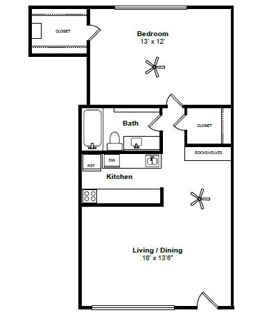 Floorplan - Allen House Apartments