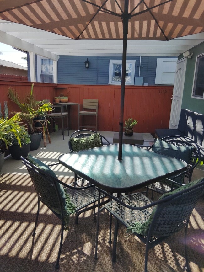 Private enclosed patio - 3138 Collier Ave