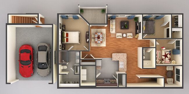 Floorplan - Shadow Crest - Luxury Townhomes