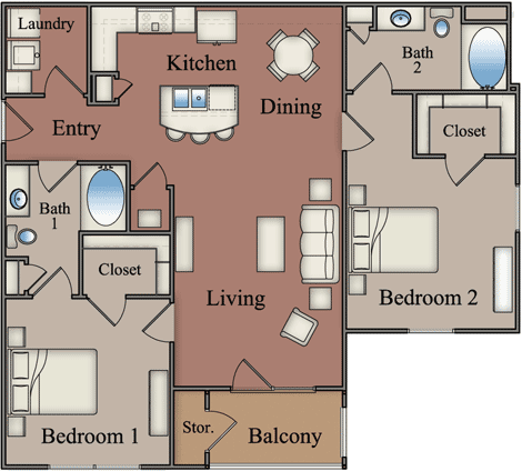 Floorplan - Crescent Bluff