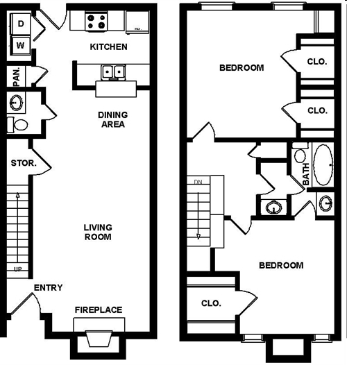 2BR/1.5BA - Shadow Bend Apartments