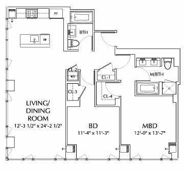 Floorplan - One Ten Third