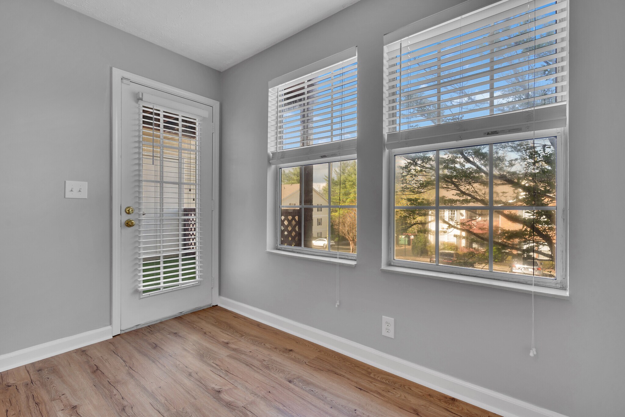 Master bedroom window, Door to balcony - 151 N Timber Dr