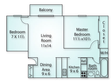 2BR/1BA - Chasewood Village