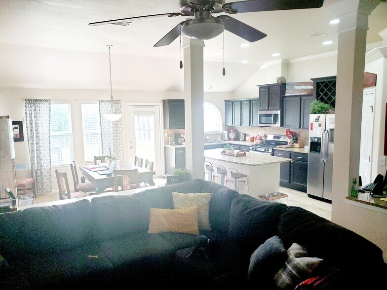 Living, Dining, and Kitchen - 7218 Lands End Dr