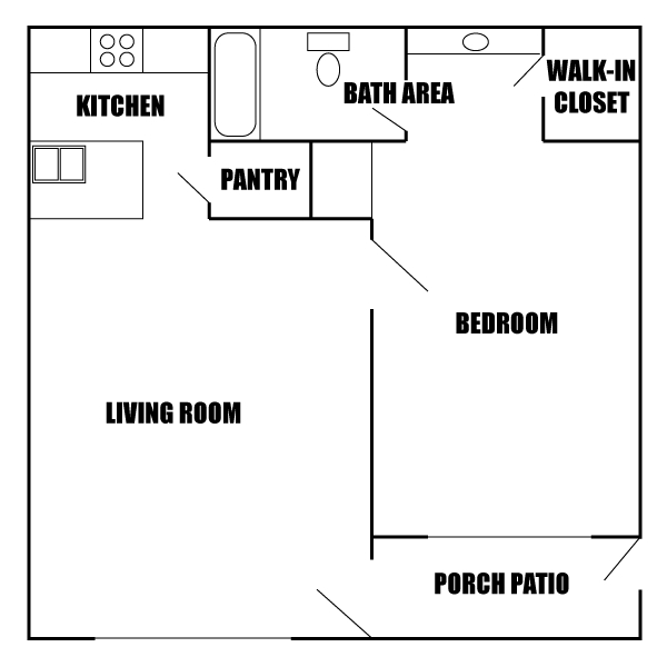 Floorplan - The Willowbrook Apartments