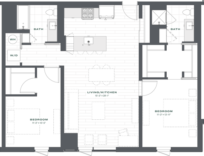 Floorplan - Triangle Square