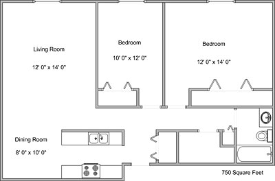 2BR/1BA - Mayfair