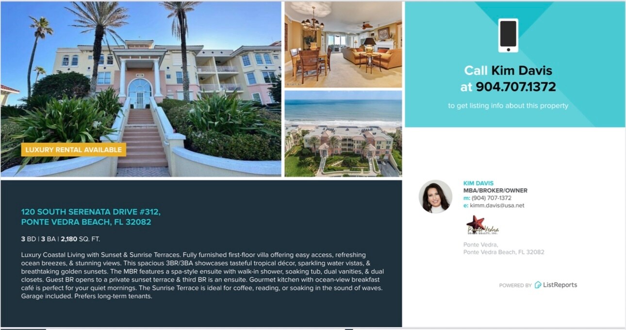Postcard Info - 120 S Serenata Dr