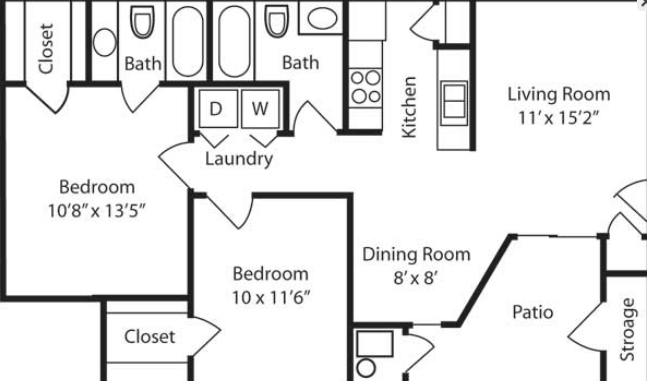 2BR/2BA - Haven Pointe Apartments