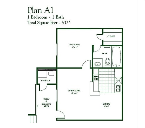 A1 - Cottages at Bedford Apartments