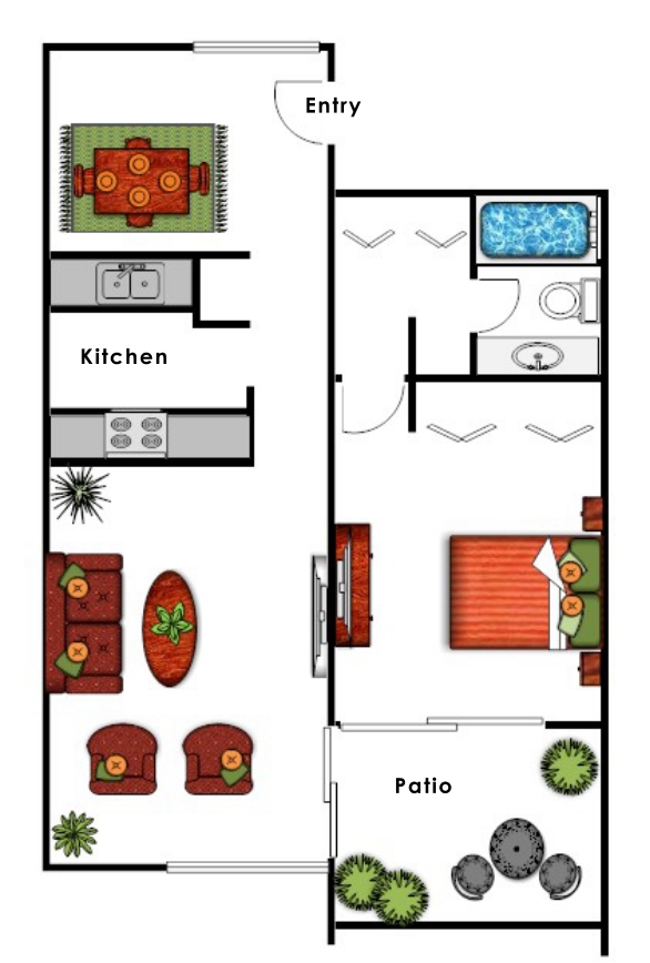 PLAN 2 - Ariana at El Paseo Boutique Apartment Homes