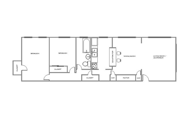 Floorplan - First Avenue Apartments