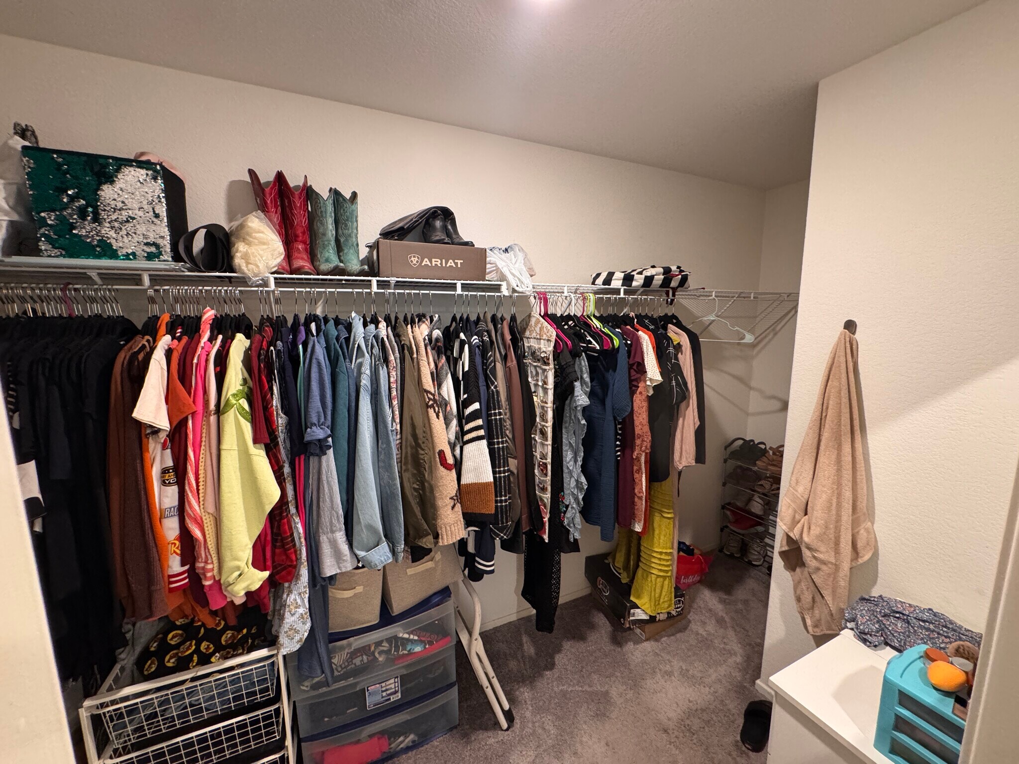 master bedroom walk-in closet - 15659 Whispering Creek Way