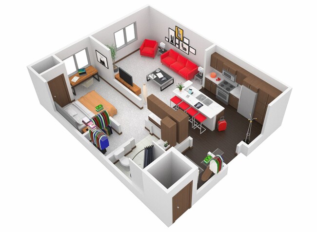 Building Photo - U32 1 Bedroom 1 Bath All Utilities include...