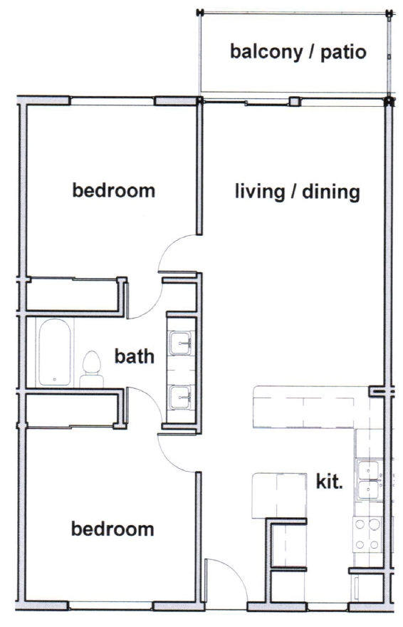 Floorplan - 1010 South Flores