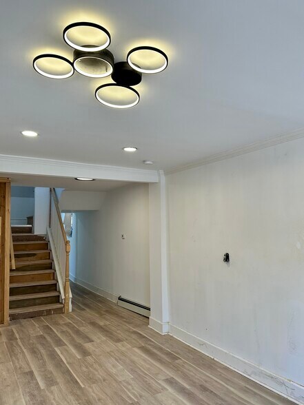 Stairs from Living Room to Bedroom level - 328 High St