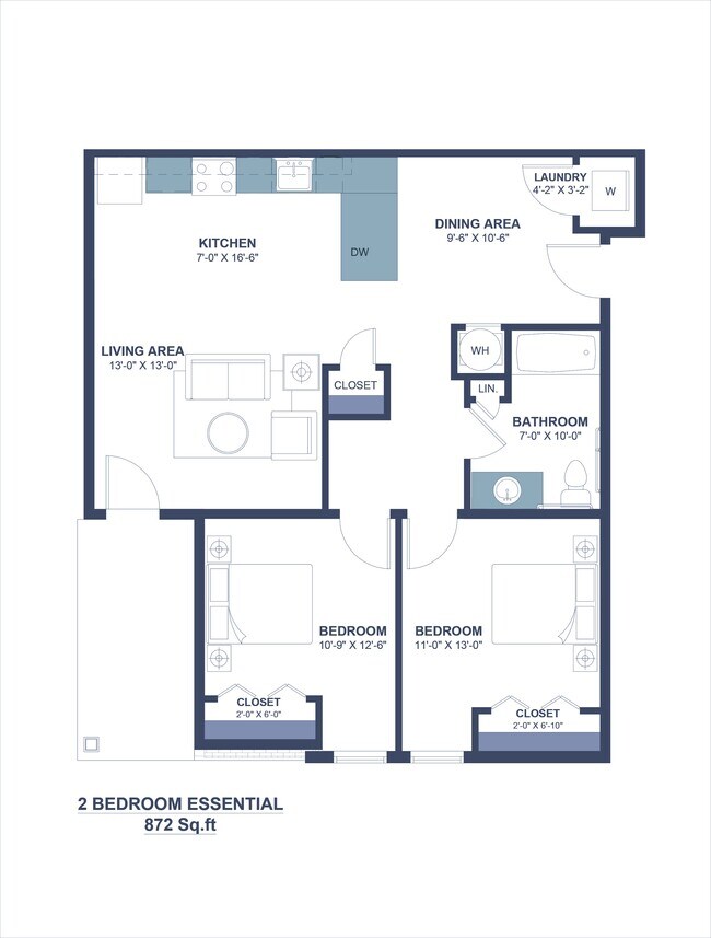 Floorplan - Belmond Flats