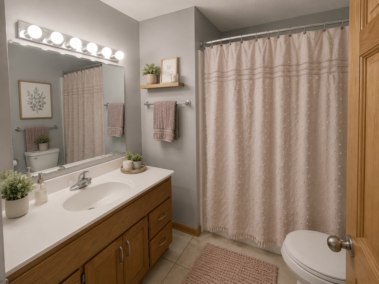 Master bathroom with shower and bathtub - 10700 11th Ave N