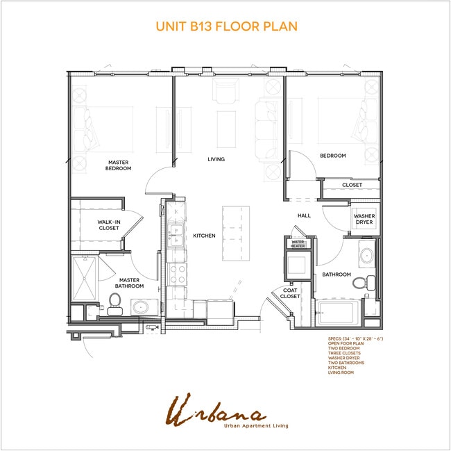 B13 Floorplan - Urbana