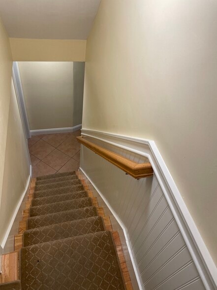 Stairs to Finished Basement - 71 North Road