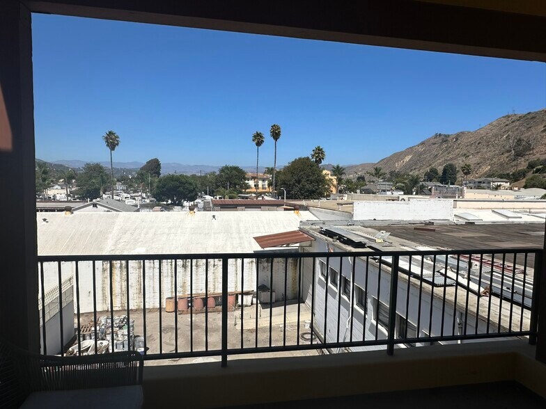 view from living room balcony toward Ojai - 130 N Garden St