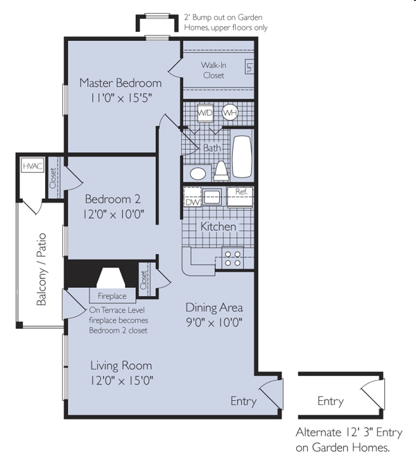 2BR/1BA - The Four Winds at Oakton