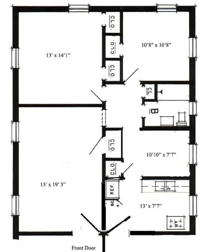 2BR/1BA - River Terrace Gardens
