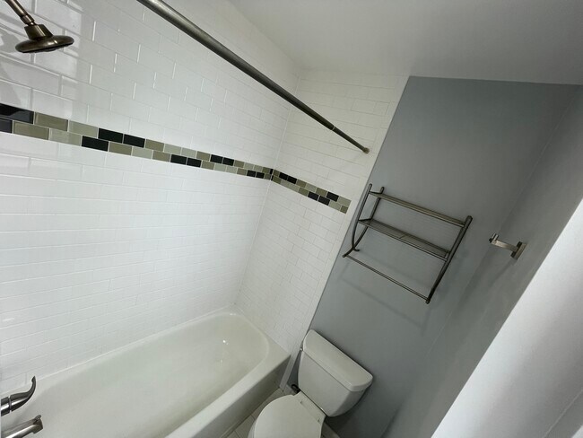 Mater Bathroom Bath Tub & Towel Shelf - 1763 Columbia Rd NW