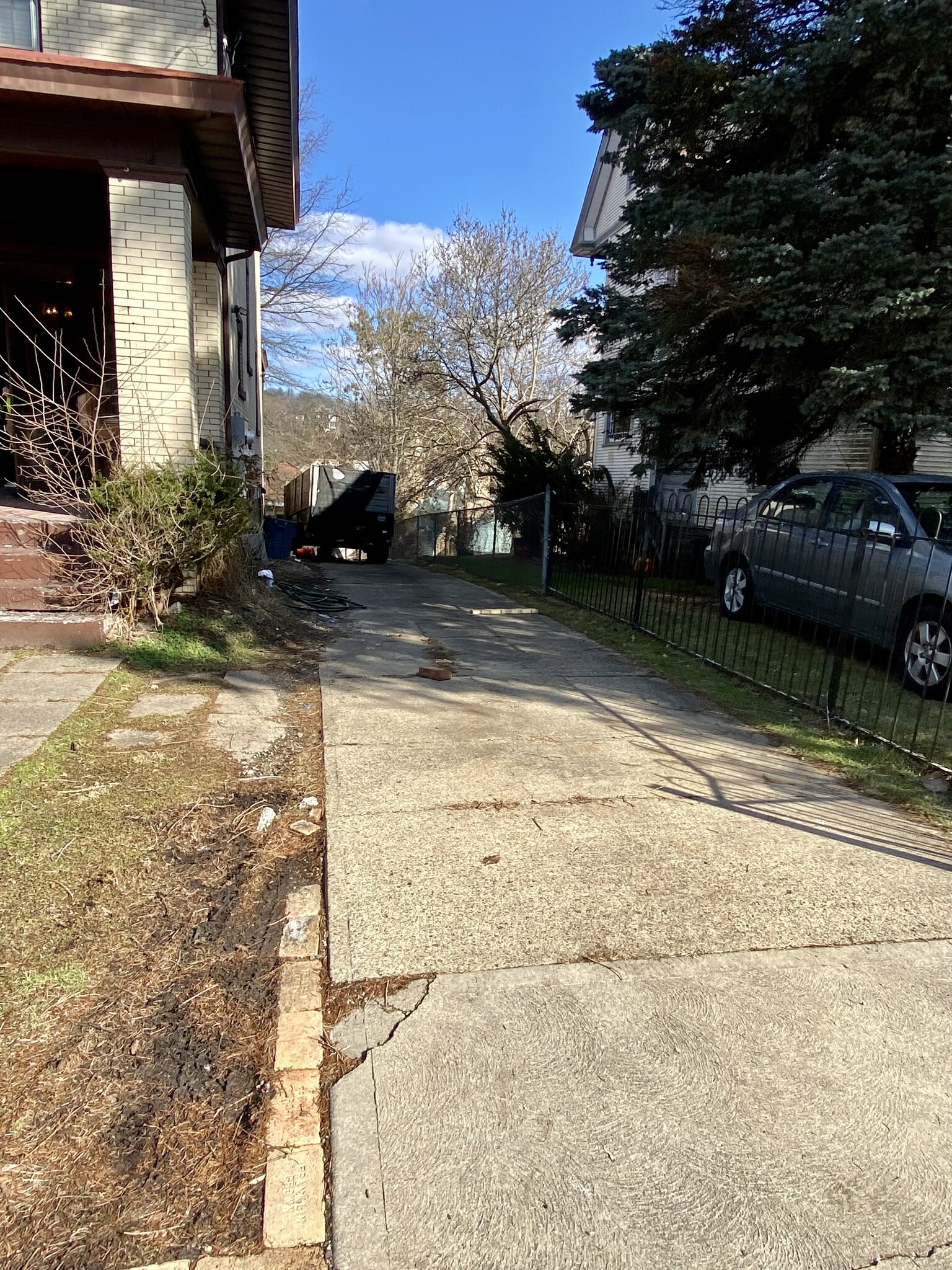 Driveway for Apartment A. - 605 Beechwood Ave