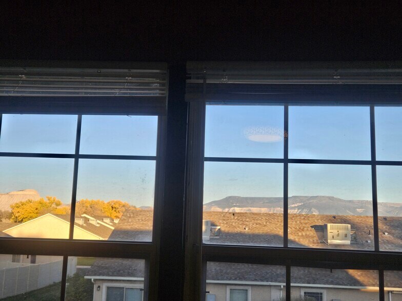 Primary Bedroom View of the Grand Mesa - 588 W Indian Creek Dr