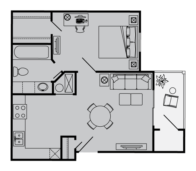 Floorplan - The Vanderbilt Apartments