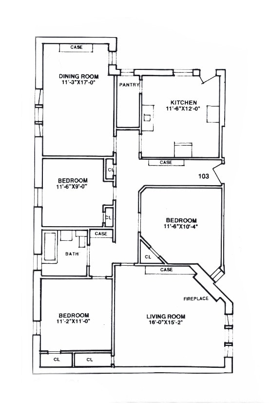 Floorplan - 1544-50 N. LaSalle Blvd.